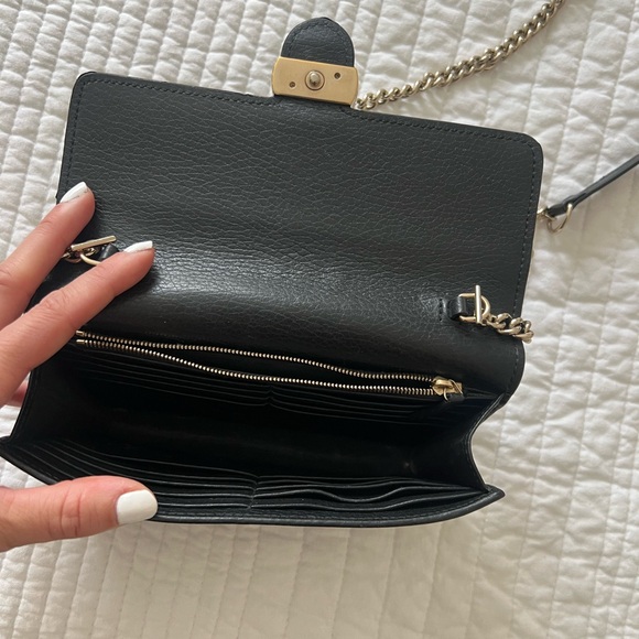Gucci Black Crossbody Bag with Gold Chain - Picture 6 of 6